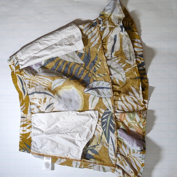 C&C California Floral Hawaiian linen peplum skirt size S - Picture 5 of 6